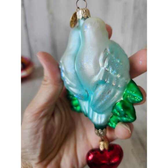 Radko lovey dovey Dove bird heart morning ornament vintage Xmas tree - Picture 6 of 11
